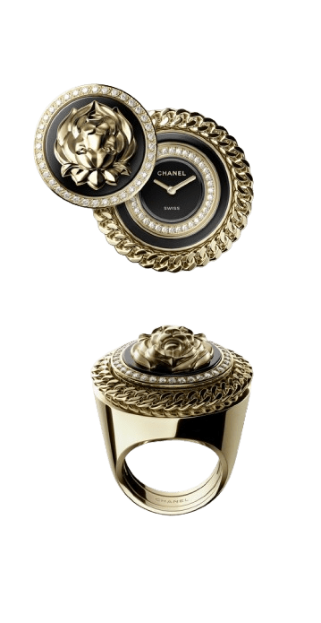 CHANEL - Mademoiselle Privé Bouton Lion ring