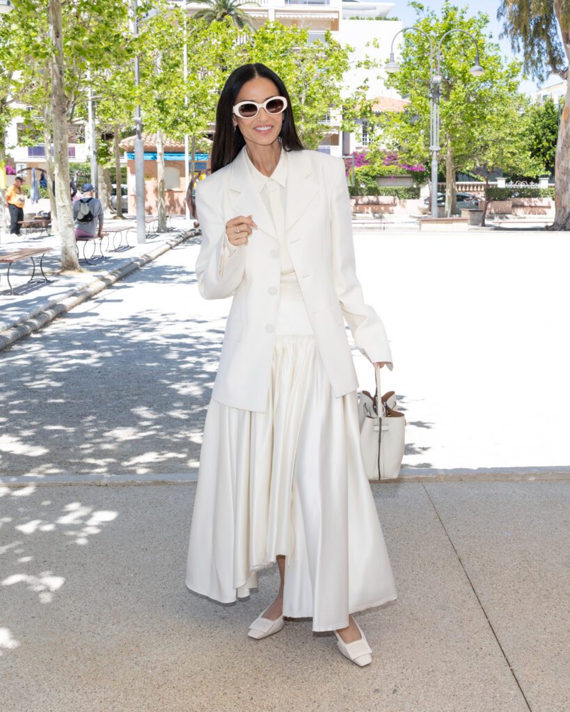 Demi Moore portant des escarpins Roger Vivier lors du Festival de Cannes