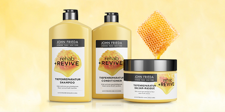 REHAB+REVIVE : Réparation intense et soin nourrissant au miel pour les cheveux extrêmement abimés.