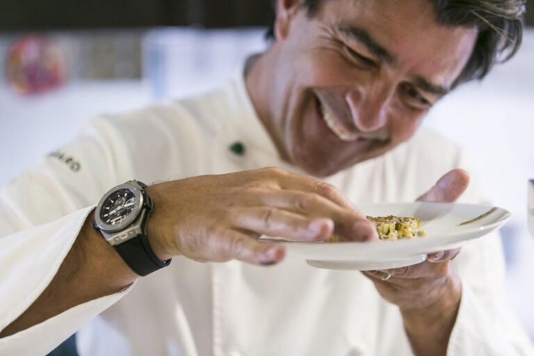 Yannick Alléno, chef étoilé, ami de la marque Hublot