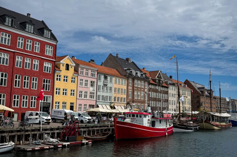 Vue sur les façades de Copenhague